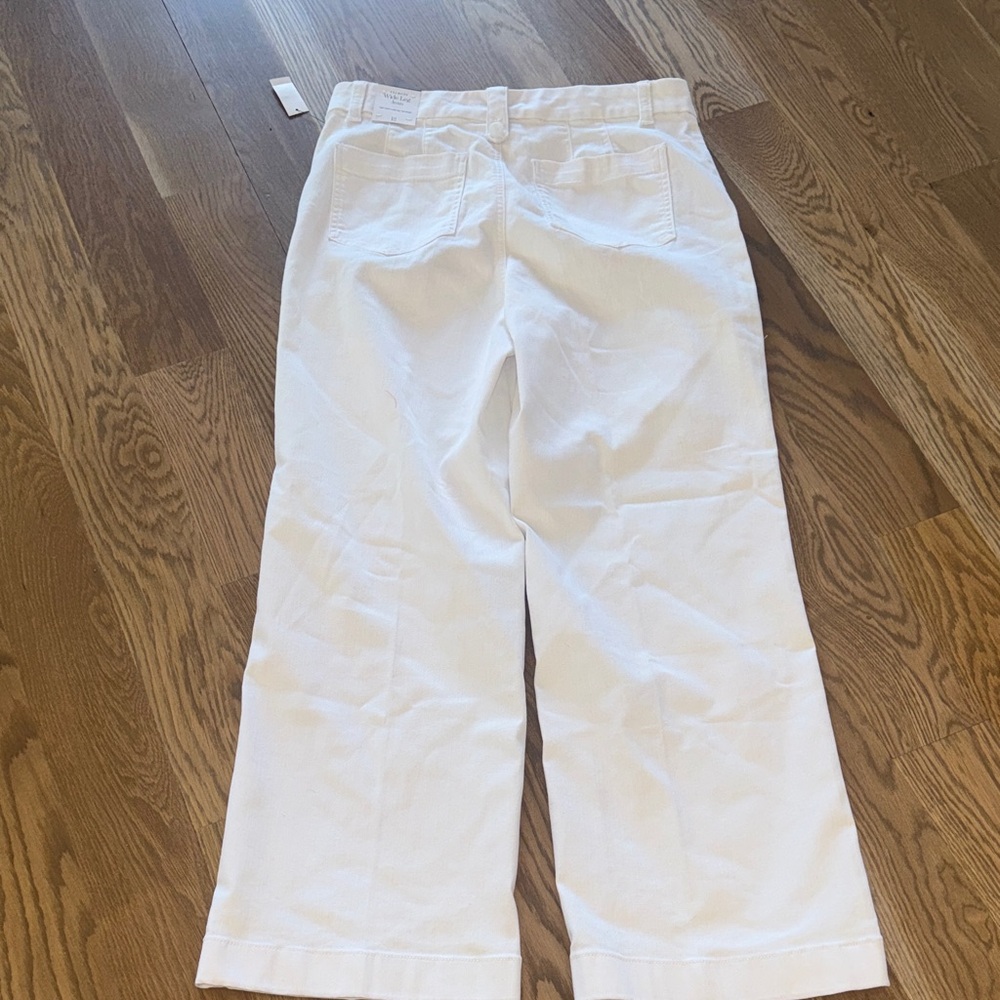 Talbots White Wide Leg Denim NWT - Picture 6 of 6